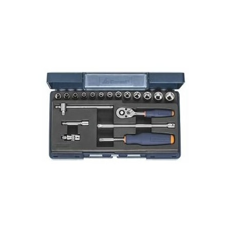 Garant 19 Pc 1/4 inch Drive Socket Set, 6 pt, 3.5 mm to 13 mm 630162 6